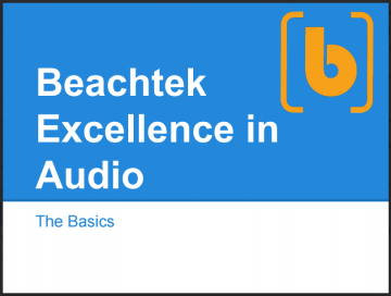 Beachtek Excellence in Audio guide - The Basics - ebook cover